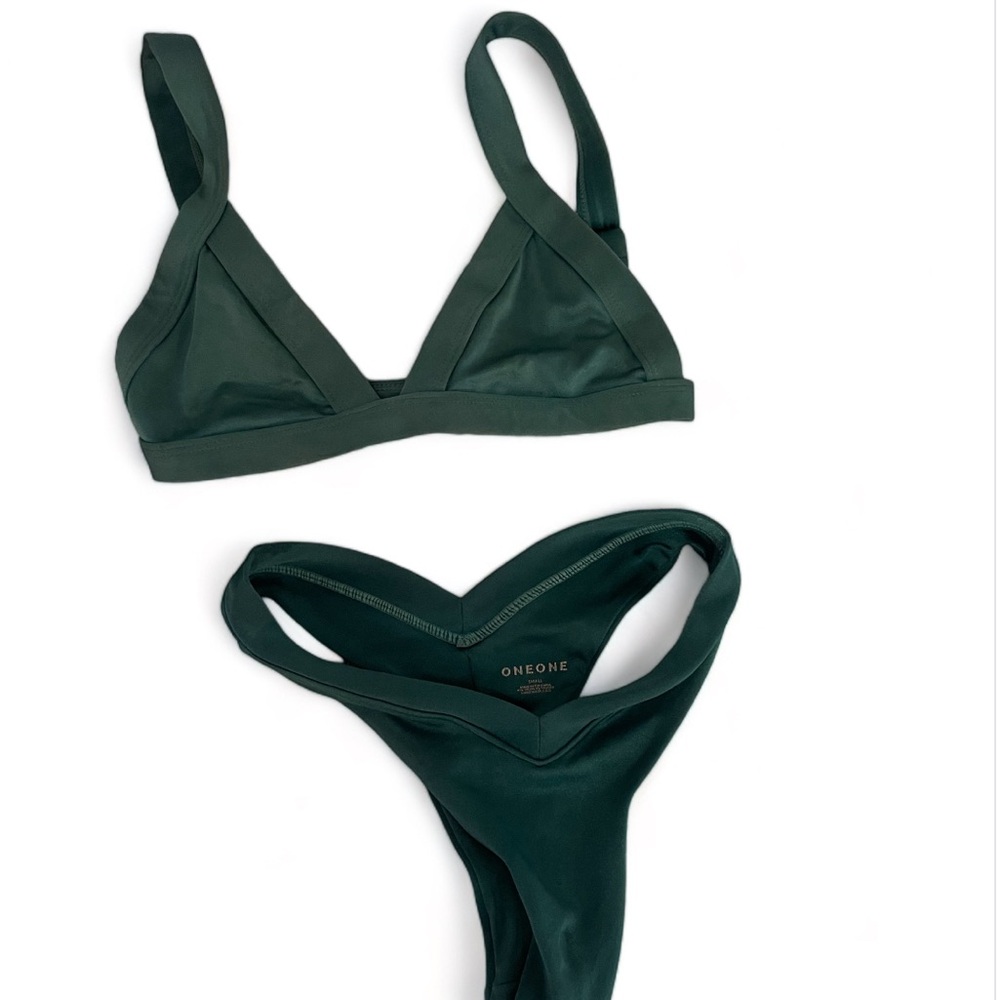 OneOne Swim Dark Green Bikini - Size S